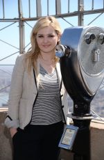 ABIGAIL BRESLIN at Empire State Building in New York