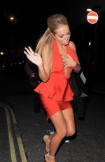 AISLEYNE HORGAN WALLACE Arrives at Playboy Club in London