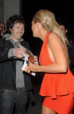 AISLEYNE HORGAN WALLACE Arrives at Playboy Club in London