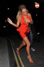 AISLEYNE HORGAN WALLACE Arrives at Playboy Club in London