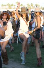 ALESSANDRA AMBROSIO at 2014 Coachella Music and Arts Festival in Indio