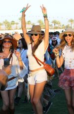 ALESSANDRA AMBROSIO at 2014 Coachella Music and Arts Festival in Indio