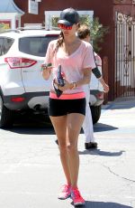 ALESSANDRA AMBROSIO in Tight Shorts Out in Brentwood