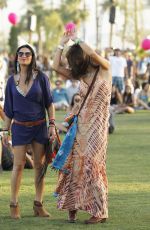 ALESSANDRA AMBROSIO Out and About at Coachella Festival