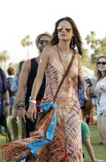 ALESSANDRA AMBROSIO Out and About at Coachella Festival