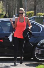 ALEX GERARD in Tights Leaves a Gym in Liverpool