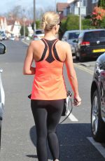 ALEX GERARD in Tights Leaves a Gym in Liverpool