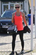 ALEX GERARD in Tights Leaves a Gym in Liverpool