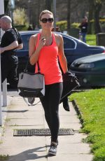 ALEX GERARD in Tights Leaves a Gym in Liverpool