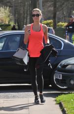 ALEX GERARD in Tights Leaves a Gym in Liverpool