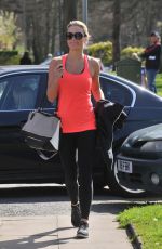 ALEX GERARD in Tights Leaves a Gym in Liverpool