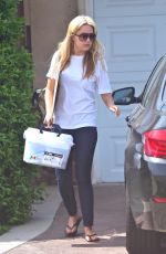 AMANDA BYNES Leaves Her House in Los Angeles