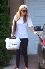 AMANDA BYNES Leaves Her House in Los Angeles