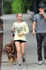 AMANDA SEYFRIED and Justin Long Jogging in Los Feliz
