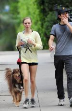 AMANDA SEYFRIED and Justin Long Jogging in Los Feliz