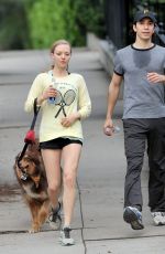 AMANDA SEYFRIED and Justin Long Jogging in Los Feliz