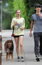 AMANDA SEYFRIED and Justin Long Jogging in Los Feliz