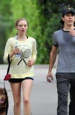 AMANDA SEYFRIED and Justin Long Jogging in Los Feliz