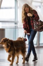 AMANDA SEYFRIED at JFK Airport in New York