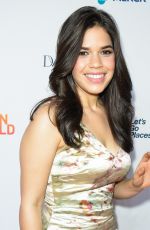 AMERICA FERRERA at Women in the World Summit in New York