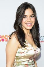 AMERICA FERRERA at Women in the World Summit in New York