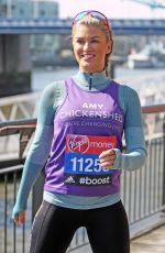 AMY WILLERTON at London Marathon Photocall