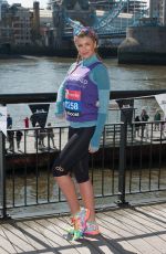 AMY WILLERTON at London Marathon Photocall