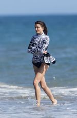ANDREEA DIAONU at Vogue Photoshoot on the Beach in Malibu