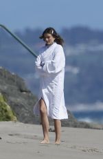 ANDREEA DIAONU at Vogue Photoshoot on the Beach in Malibu