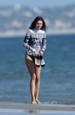 ANDREEA DIAONU at Vogue Photoshoot on the Beach in Malibu