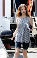 ANNA KENDRICK on the Set of Cake in Los Angeles 0804