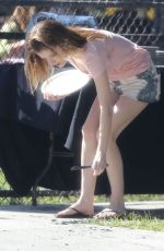 ANNA KENDRICK on the Set of Cake Movie in Los Angeles