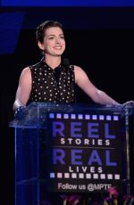 ANNE HATHAWAY at 3rd Annual Reel Stories, Real Lives Benefit in Hollywood