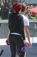 ANNE HATHAWAY in Tights Out in Los Angeles 2604