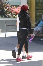 ANNE HATHAWAY in Tights Out in Los Angeles 2604