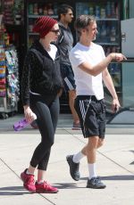 ANNE HATHAWAY in Tights Out in Los Angeles 2604