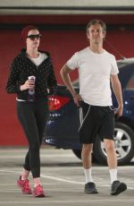ANNE HATHAWAY in Tights Out in Los Angeles 2604