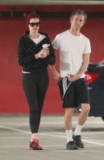 ANNE HATHAWAY in Tights Out in Los Angeles 2604