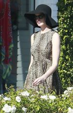 ANNE HATHAWAY Out Shopping in West Hollywood