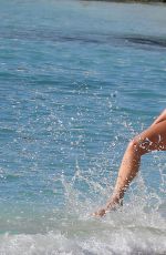 APRIL SUMMERS in Bikini on the Beach in Barbados