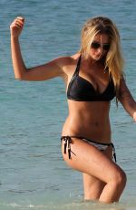APRIL SUMMERS in Bikini on the Beach in Barbados