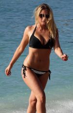 APRIL SUMMERS in Bikini on the Beach in Barbados