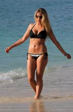 APRIL SUMMERS in Bikini on the Beach in Barbados