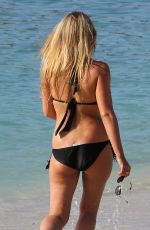 APRIL SUMMERS in Bikini on the Beach in Barbados