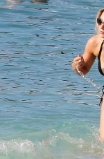 APRIL SUMMERS in Bikini on the Beach in Barbados