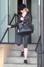 ASHLEE SIMPSON in Leggings Out and About in Los Angeles