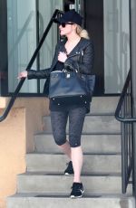 ASHLEE SIMPSON in Leggings Out and About in Los Angeles
