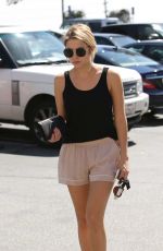 ASHLEY BENSON in Tank Top and Shorts Out in West Hollywood