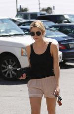 ASHLEY BENSON in Tank Top and Shorts Out in West Hollywood