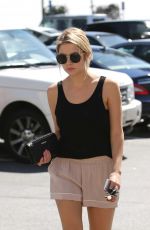 ASHLEY BENSON in Tank Top and Shorts Out in West Hollywood